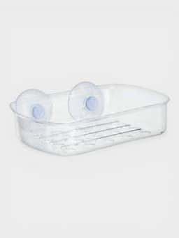 Мыльница на присосках Bath Collection, пластик, 13×10×3 см, прозрачная