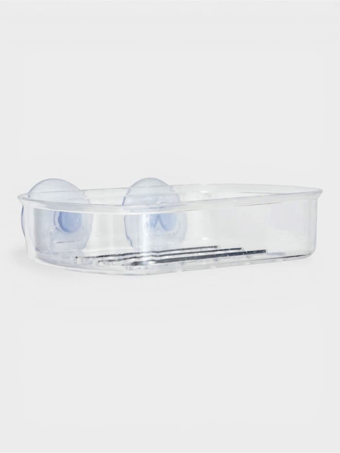 Мыльница на присосках Bath Collection, пластик, 13×10×3 см, прозрачная