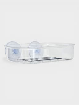 Мыльница на присосках Bath Collection, пластик, 13×10×3 см, прозрачная