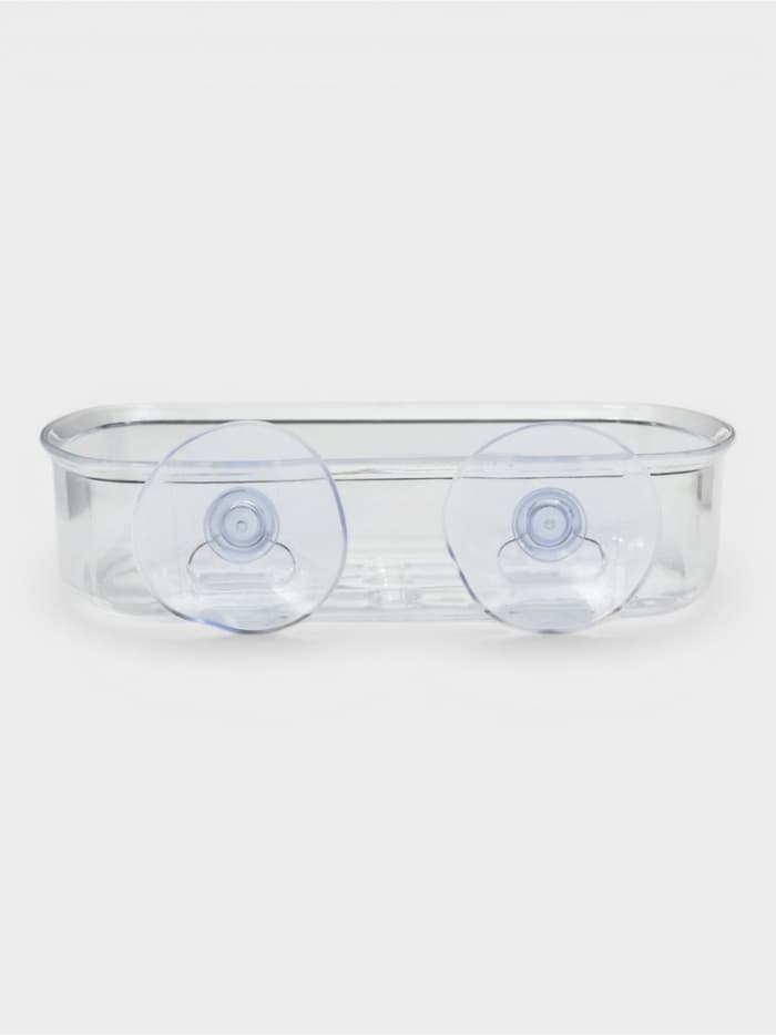 Мыльница на присосках Bath Collection, пластик, 13×10×3 см, прозрачная