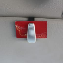 Держатель очков, зажим, пластик, хром