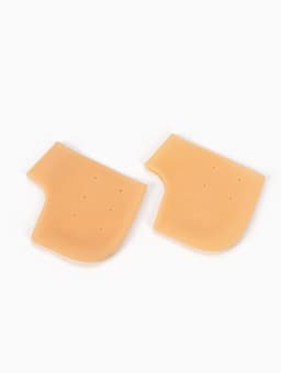 Напяточники для педикюра, силиконовые, с перфорацией, универсальный размер, 10×10.5 см, бежевые