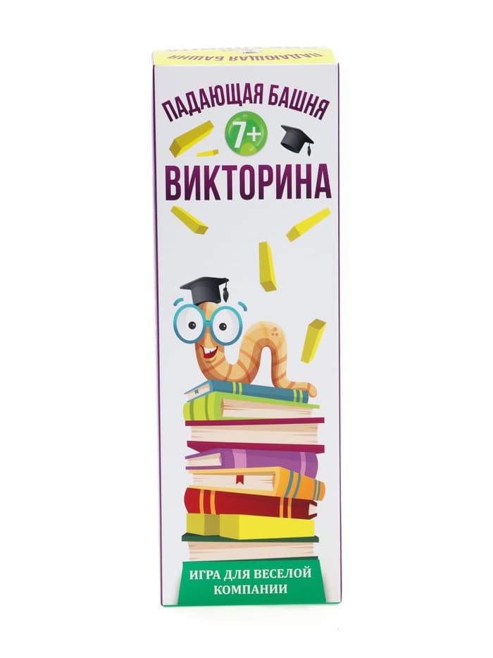 Дженга падающая башня ЛАС ИГРАС «Викторина», 54 бруска, 7+