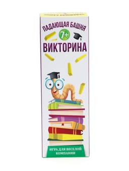 Дженга падающая башня ЛАС ИГРАС «Викторина», 54 бруска, 7+