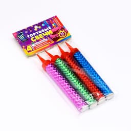 Свечи фонтаны в торт цветные «Радужные искры», 4 шт., 10 см, горение 30 сек.