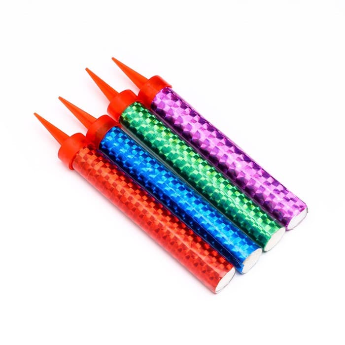 Свечи фонтаны в торт цветные «Радужные искры», 4 шт., 10 см, горение 30 сек.