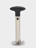 Нож фигурный для ананаса/нарезки фруктов, 9×25 см, чёрный