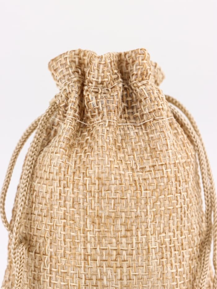 Холщовый мешочек для украшений, подарков и трав, текстиль «Эко», серый, 7×9 см