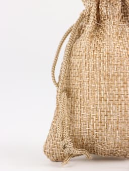 Холщовый мешочек для украшений, подарков и трав, текстиль «Эко», серый, 7×9 см