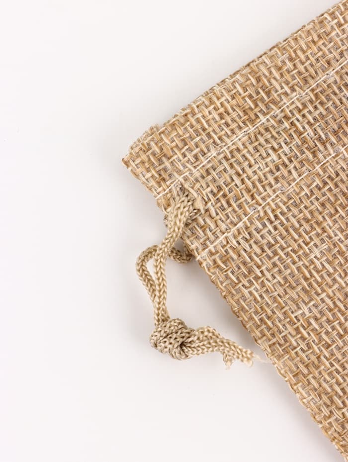 Холщовый мешочек для украшений, подарков и трав, текстиль «Эко», серый, 7×9 см