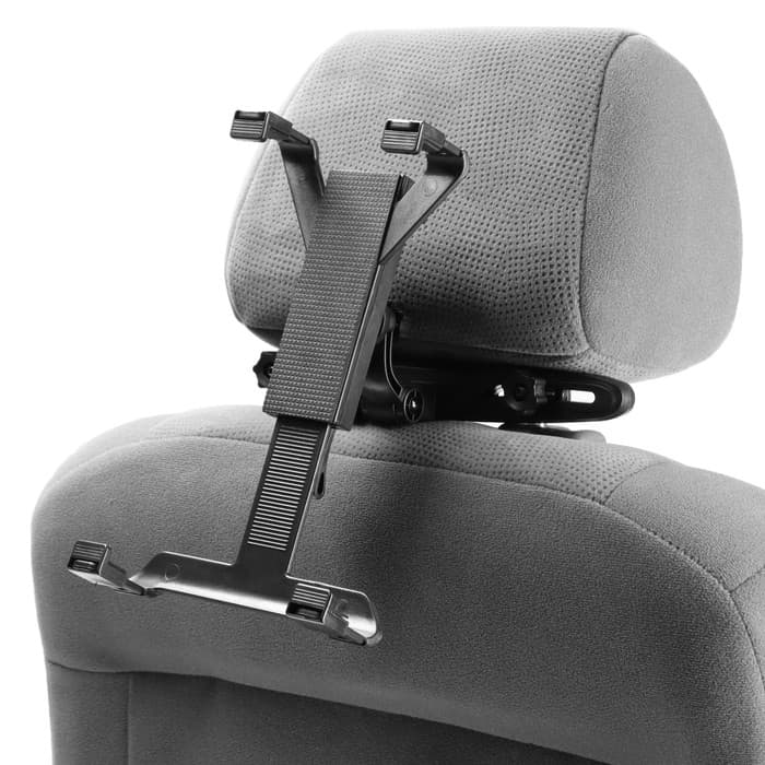 Держатель для планшета TORSO на подголовник в авто, раздвижной до 20 см, ширина захватов 6-10 см