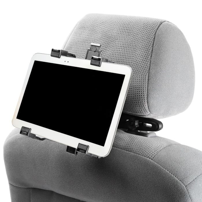 Держатель для планшета TORSO на подголовник в авто, раздвижной до 20 см, ширина захватов 6-10 см