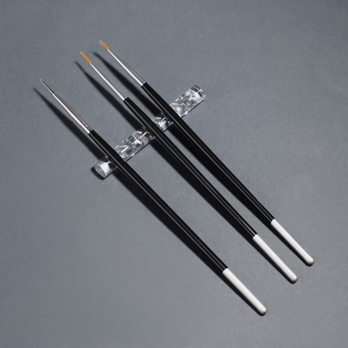 Подставка для маникюрных кистей «MINI», 5 секций, 8×1 см, прозрачная