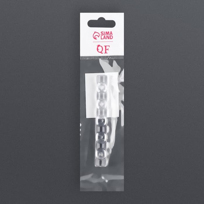 Подставка для маникюрных кистей «MINI», 5 секций, 8×1 см, прозрачная