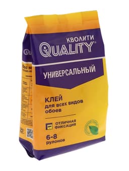 Клей обойный Quality, универсальный, мягкая упаковка, 200 г