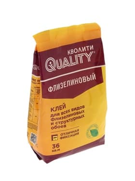 Клей обойный Quality, флизелиновый, мягкая упаковка, 200 г