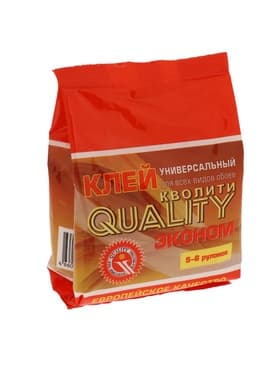 Клей обойный Quality, универсальный, мягкая упаковка, 150 г