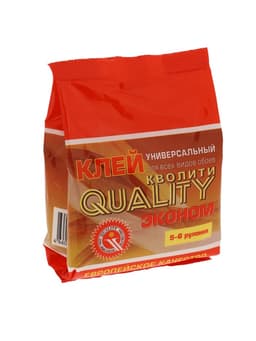 Клей обойный Quality, универсальный, мягкая упаковка, 150 г