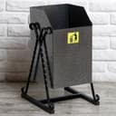 Урна для мусора «Квадратная», уличная, 22 л, бак 0.5 мм, 50×33×33 см, серая