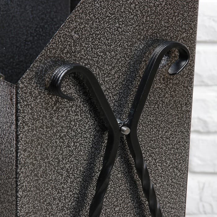 Урна для мусора «Квадратная», уличная, 22 л, бак 0.5 мм, 50×33×33 см, серая