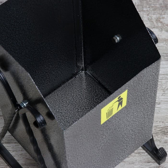 Урна для мусора «Квадратная», уличная, 22 л, бак 0.5 мм, 50×33×33 см, серая