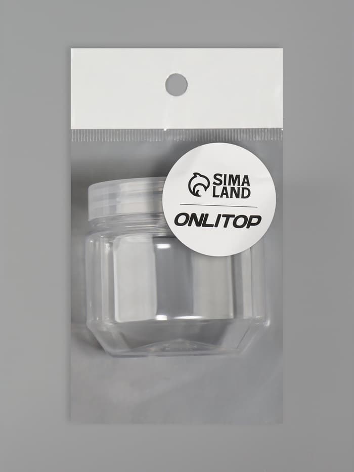 Баночка для хранения, 100 мл, прозрачная