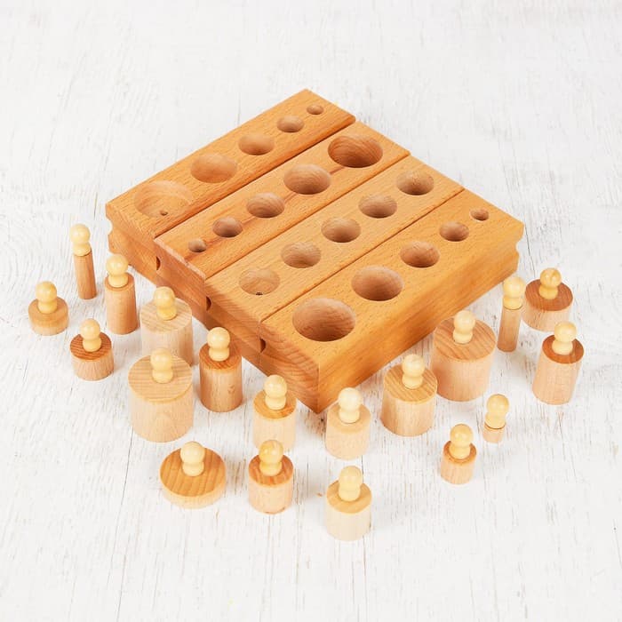 Развивающая игрушка «Цилиндры. Больше - меньше», набор