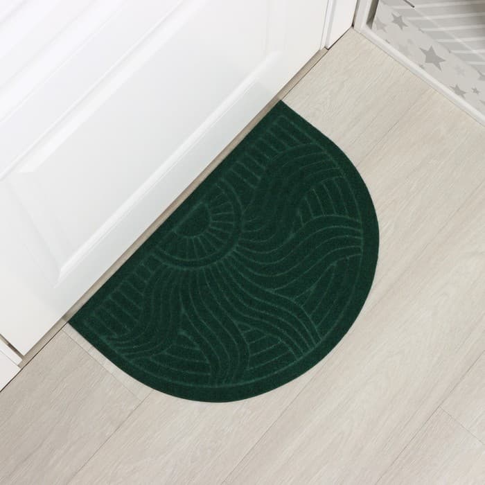 Коврик придверный полукруглый Доляна «Солнце», влаговпитывающий, без окантовки, 40×60 см, МИКС