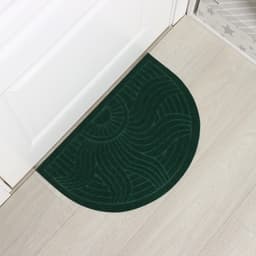 Коврик придверный полукруглый Доляна «Солнце», влаговпитывающий, без окантовки, 40×60 см, МИКС