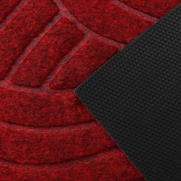 Коврик придверный полукруглый Доляна «Солнце», влаговпитывающий, без окантовки, 40×60 см, МИКС