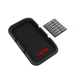 Коврик противоскользящий с номером телефона, 20×11 см, микс, черный