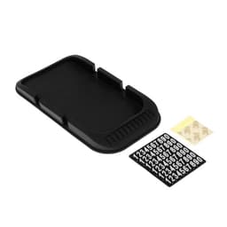 Коврик противоскользящий с номером телефона, 20×11 см, микс, черный