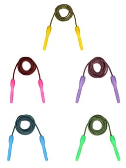 Скакалка спортивная, 2.6 м, регулируемая, цвет МИКС