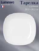 Тарелка глубокая Luminarc Lotusia, 550 мл, 20.2 см, стеклокерамика, белая
