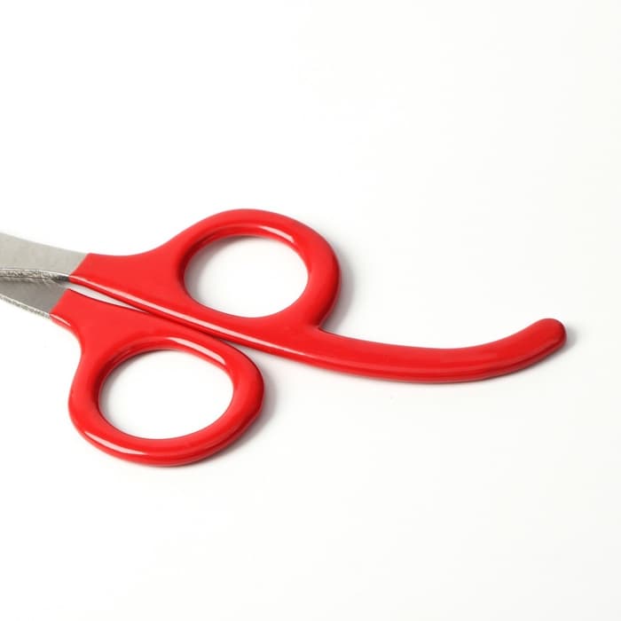 Ножницы-когтерез, с удлиненным упором для пальцев, отверстие 7 мм, красные