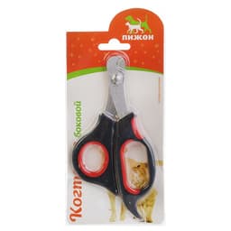 Ножницы-когтерезы средние, 12×4.5×1.4 см, с упором для пальца, эконом, цвет МИКС