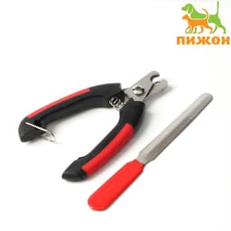 Набор по уходу за когтями: когтерез боковой, отверстие 9 мм и пилка, МИКС