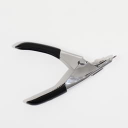 Когтерез-гильотина, 12×7.5×1.4 см, с прорезиненными ручками, эконом, цвет МИКС