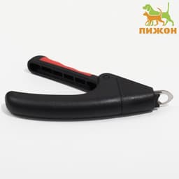 Когтерез-гильотина, 13.5×8×2 см, с нескользящей ручкой, эконом, цвет МИКС