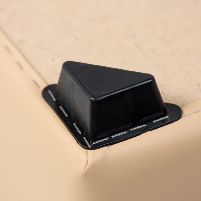 Пуф «Стенли», 400×400×420 мм, экокожа, цвет бежевый