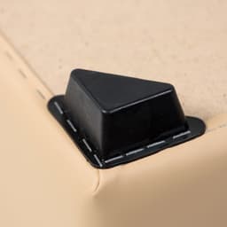 Пуф «Стенли», 400×400×420 мм, экокожа, цвет бежевый