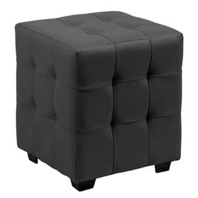 Пуф «Стенли», 400×400×420 мм, экокожа, цвет чёрный