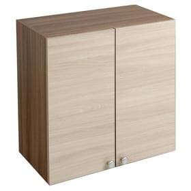 Шкаф навесной, 800×290×626 мм, цвет ясень шимо тёмный/ясень шимо светлый