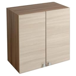 Шкаф навесной, 800×290×626 мм, цвет ясень шимо тёмный/ясень шимо светлый