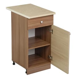 Шкаф напольный «ЭРА. Н400-1Я», 400×450×840 мм, цвет ясень шимо тёмный/ясень шимо светлый