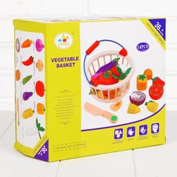 Игровой набор «Овощи в корзине», 14 овощей: 5.5×5 см