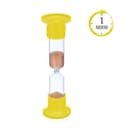 Часы песочные, настольные, на 1 минуту, жёлтые