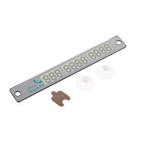 Табличка для номера телефона TORSO, 17×10 см, светится в темноте, хром