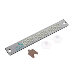 Табличка для номера телефона TORSO, 17×10 см, светится в темноте, хром