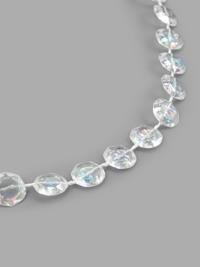 Бусы на нитях, с голографией, 10 мм, 9±1 м, прозрачные